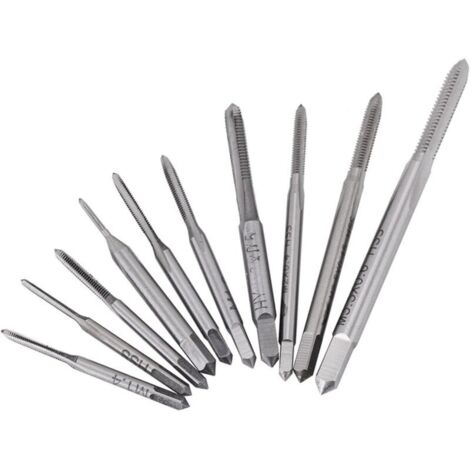 10Pcs Tarauds M1 à M3.5 de Filetage de Main de Machine en Acier à Grande Vitesse Taraudant le Taraudage à Haut Résistant à l'Usure de Vis