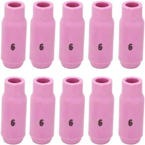 10pcs Tasses en Céramique de Buse D'alumine TIG 10N48 6 pour Torche WP17 18 26 Accessoires et pièces détachées pour fer à souder électrique