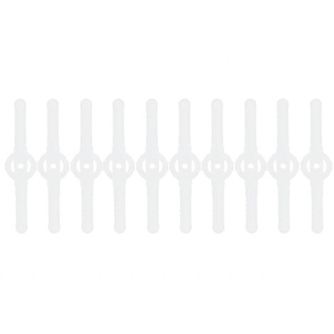 10pcs Trimmer Head Blades ABS Durable Easy Installation Replacement Blade for Lawn Mower