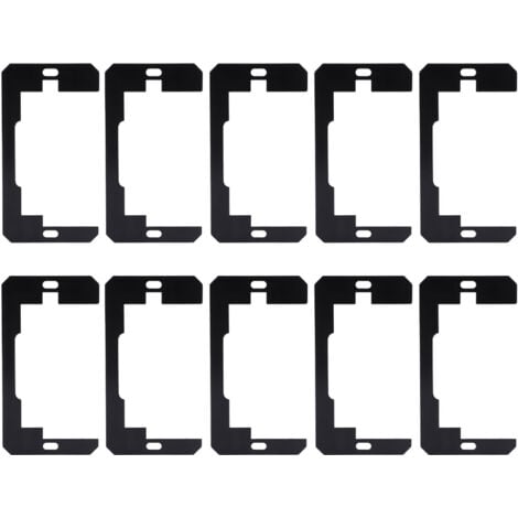 10pcs Wall Plate Spacer Water Resistant Easy to Install Steel Device Leveling Plate for Fixing Wall Outlet