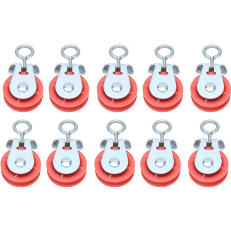 10pcs Waterline Fixed Pulley Medium Metal Automatic Poultry Products for Livestock Farm Chicken House