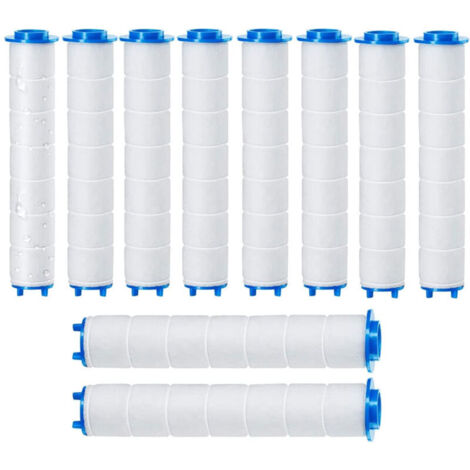 10pièces 9,5 x 2 cm Douchtte Filtre Remplaçable, Filtre douchette ​pour pommeau de douche de amovible, L'osmose Inverse, Chlore et le Fluorure et La Filtration Des Particules (9,5 x 2 cm)