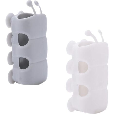 10pièces Support De Pommeau De Douche à Ventouse Lot De Gris Et Blanc Pour Douche Simple Installation Gain De Place