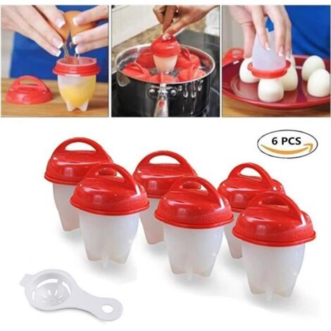 10PSC Egg Cooker Coquetier Gel de Silice de Qualité Alimentaire + 1 séparateur de jaune d\'oeuf