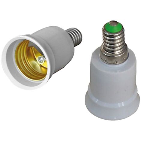 10PZ ADATTATORE PORTALAMPADA da spina E14 a presa E27