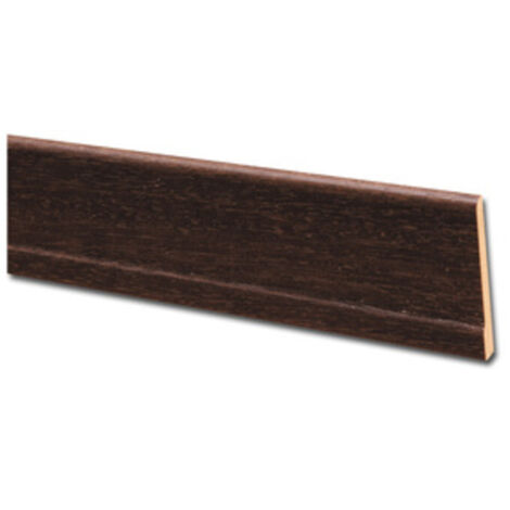 10PZ BATTISCOPA 70X10 MM CON PIEDE 245 CM NOCE SCURO 60641