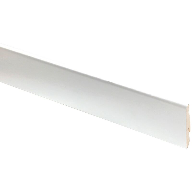 Nextradeitalia - 10PZ battiscopa bianco mdf cm