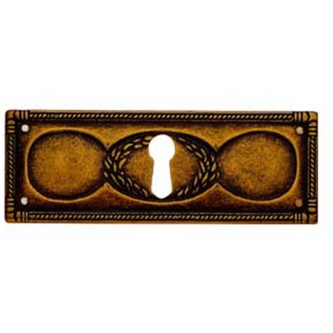 10PZ BOCCHETTE RETTANGOLARI ORIZZONTALI MOD.30705 IN ZAMA ANTICATA - MM.108X39H.