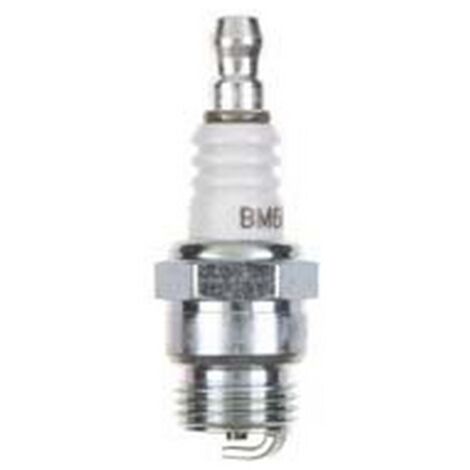 10PZ CANDELE PER MACCHINE DA GIARDINO - BM6A (CJ8) passo corto, mm.19