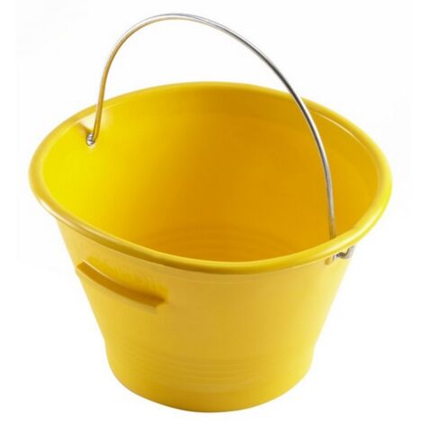 10PZ CARDARELLA IN PLASTICA MEK EDIL Lt. 14 Ø cm. 36 - Gialla