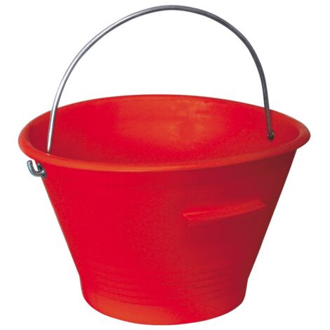 10PZ CARDARELLA IN PLASTICA MEK EDIL Lt. 14 Ø cm. 36 - Rossa