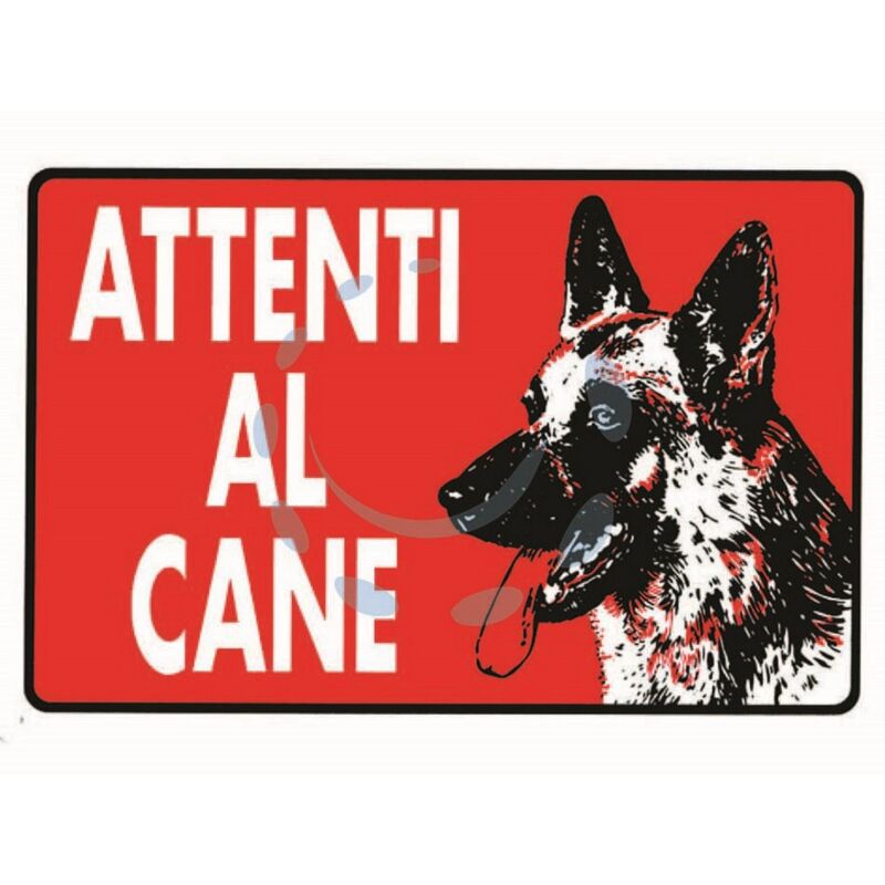 Image of 10PZ cartello attenti al cane - CM.30X20H.