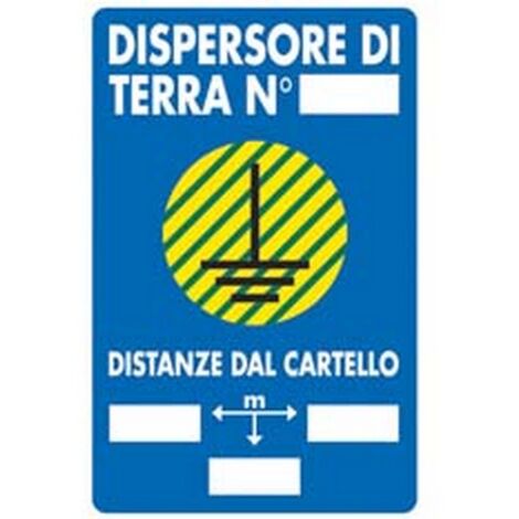 10PZ CARTELLO "DISPENSORE DI TERRA" - cm.20x30h.