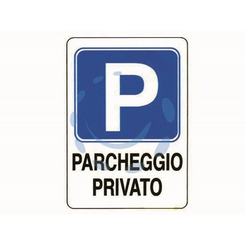 Image of Nextradeitalia - 10PZ cartello parcheggio privato - CM.20X30H.