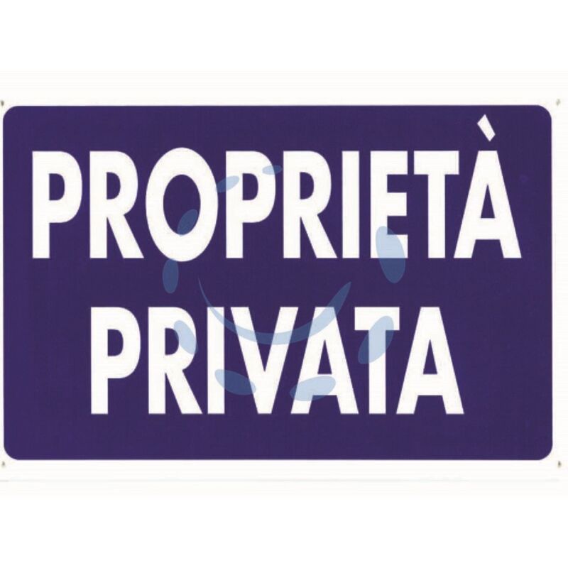 Image of 10PZ cartello proprieta privata - CM.30X20H.