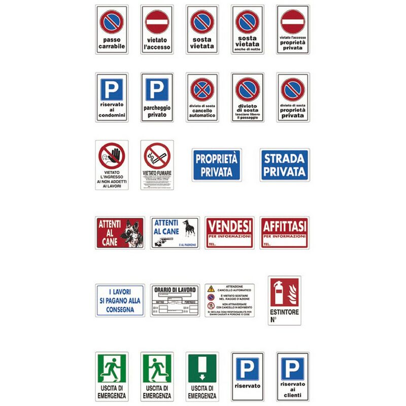 Image of 10PZ cartello segnaletica strada privata