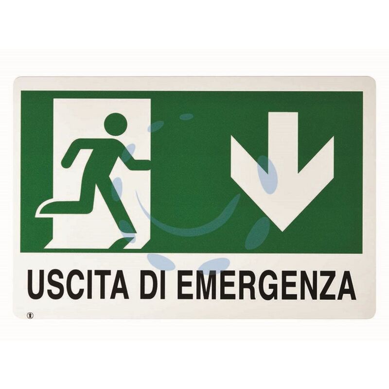 Image of Nextradeitalia - 10PZ cartello uscita di emergenza - CM.30X20H.