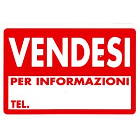 10PZ CARTELLO "VENDESI" - cm.30x20h.