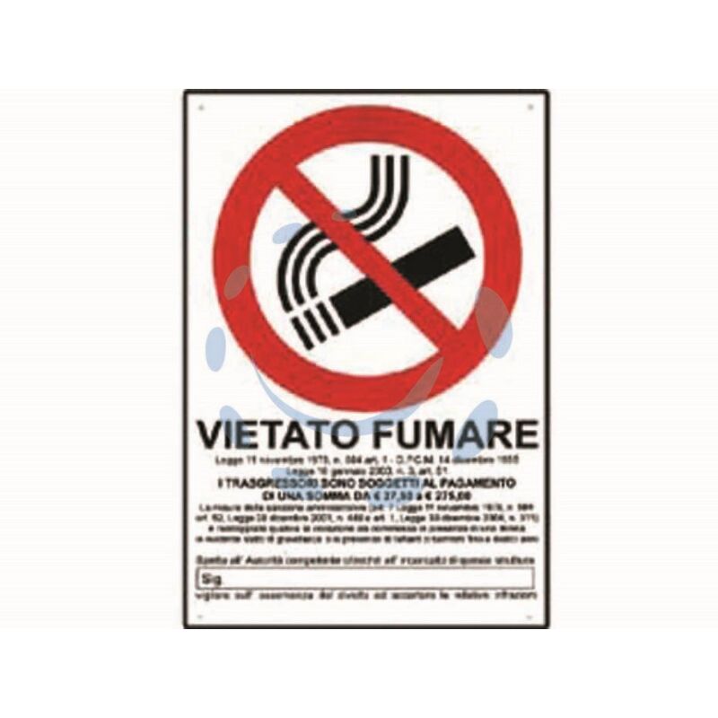 Image of 10pz Cartello Vietato Fumare - Cm.20x30h.