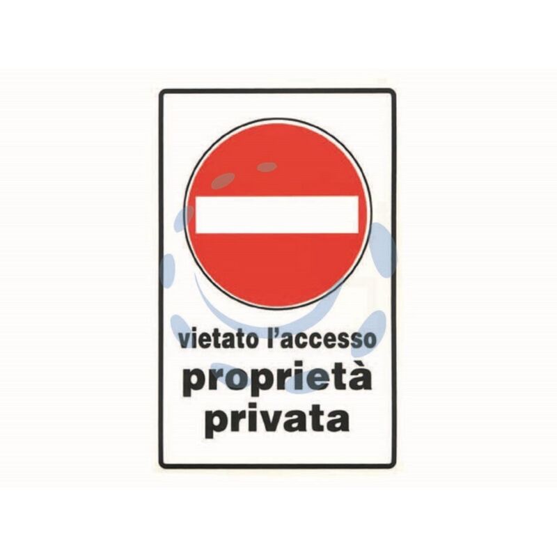 Image of Nextradeitalia - 10PZ cartello vietato l'accesso proprieta' privata - MM.20X30H.
