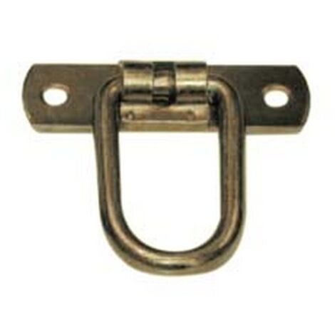 10PZ CAVALLOTTO SNODATO A MANIGLIA TONDA ZINCATO - mm.20x42