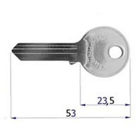 10PZ CHIAVE GREZZA PER SERRATURE SERRANDA/GARAGE - (0C22XNISBOZ)
