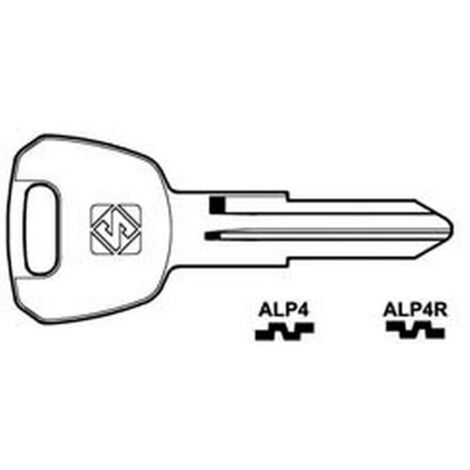 10PZ CHIAVI PER CILINDRI ALPHA 5 SPINE PICCOLE - ALP4R SX