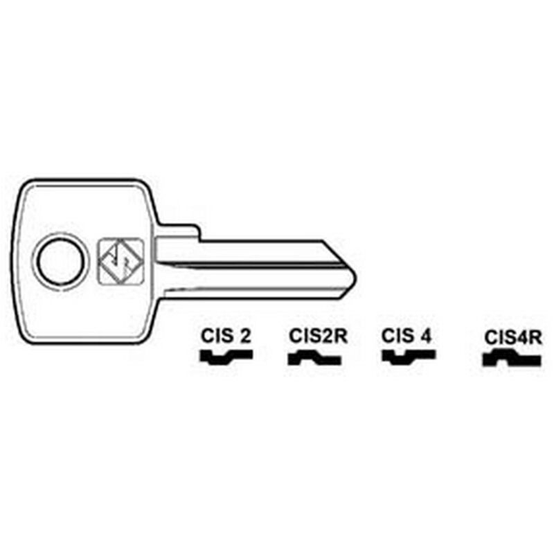 Image of 10PZ chiavi per cilindri cas-cisma 4 spine piccole - CIS2R sx