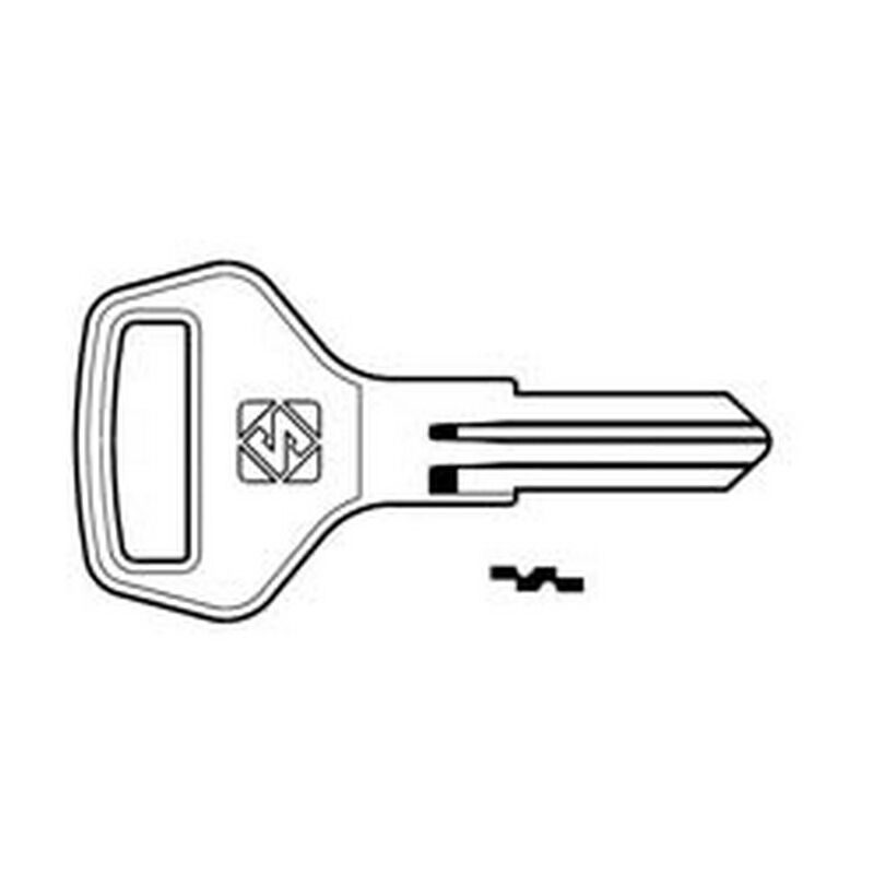 Image of 10PZ chiavi per cilindri cash box 5 spine piccole CAX2R - CAX2R