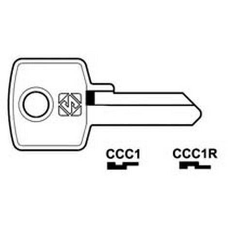 10PZ CHIAVI PER CILINDRI CCC 4 SPINE GRANDI - CCC1R SX