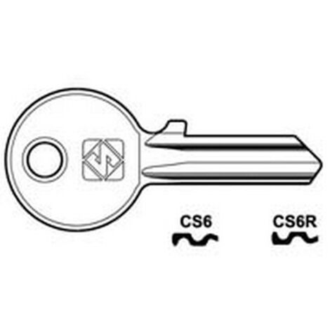 10PZ CHIAVI PER CILINDRI CISA 4 SPINE PICCOLE - CS6 DX
