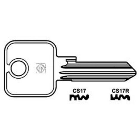 10PZ CHIAVI PER CILINDRI CISA 5 SPINE GRANDI - CS17 DX