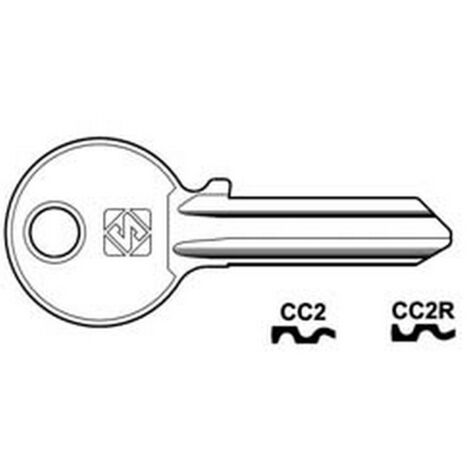 10PZ CHIAVI PER CILINDRI CORNI 5 SPINE GRANDI - CC2 DX