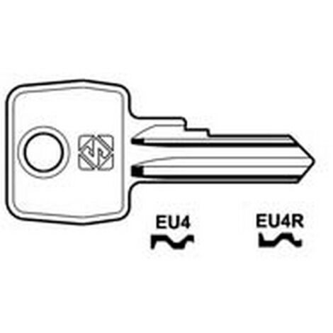 10PZ CHIAVI PER CILINDRI EURO LOCKS 4 SPINE PICCOLE - EU4R SX