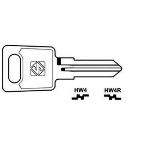 10PZ CHIAVI PER CILINDRI HUWIIL 6 SPINE PICCOLE - HW4R SX