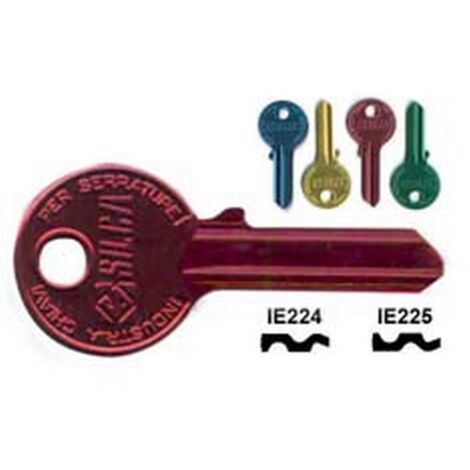10PZ CHIAVI PER CILINDRI ISEO 4 SPINE GRANDI - IE225U SX ultralite blu