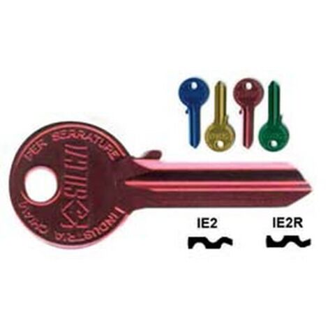 10PZ CHIAVI PER CILINDRI ISEO 5 SPINE GRANDI - IE2RU SX ultralite blu