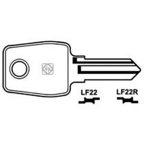 10PZ CHIAVI PER CILINDRI L&F 5 SPINE PICCOLE - LF22 DX