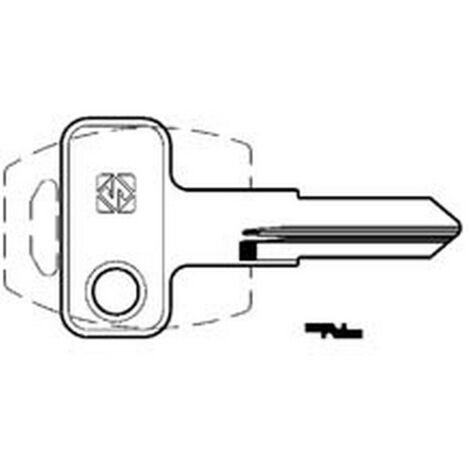 10PZ CHIAVI PER CILINDRI MERONI 4 SPINE PICCOLE MER34R - MER34R