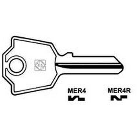 10PZ CHIAVI PER CILINDRI MERONI 5 SPINE PICCOLE - MER4 DX
