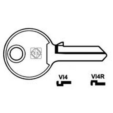 10PZ CHIAVI PER CILINDRI VIRO 4 SPINE PICCOLE - VI4R SX