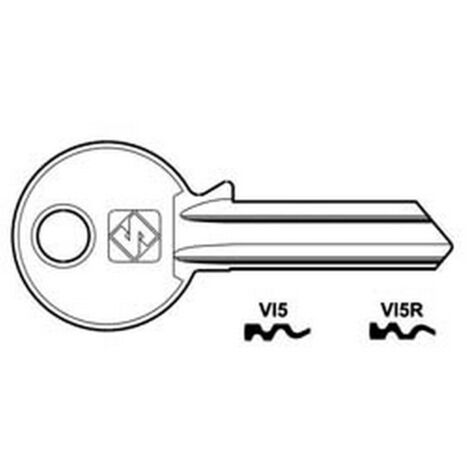 10PZ CHIAVI PER CILINDRI VIRO 5 SPINE GRANDI - VI5 DX