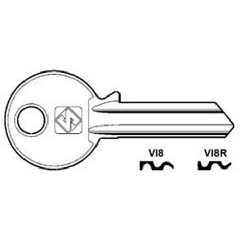10PZ CHIAVI PER CILINDRI VIRO 5 SPINE GRANDI - VI8 DX