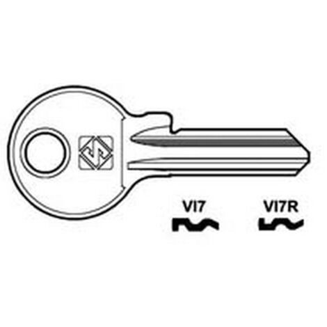 10PZ CHIAVI PER CILINDRI VIRO 5 SPINE PICCOLE - VI7R SX