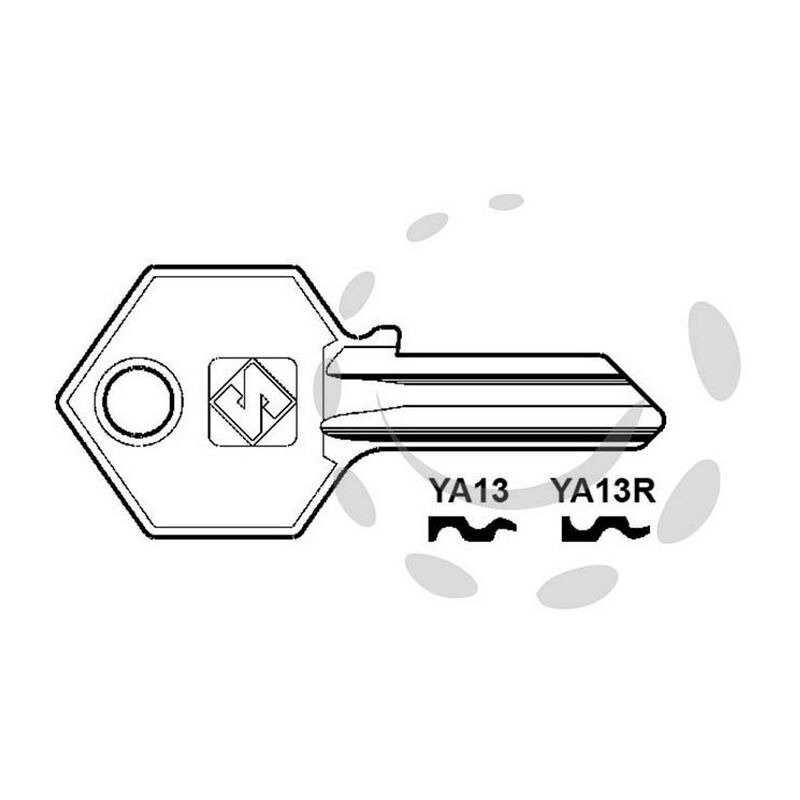 Image of 10PZ chiavi per cilindri yale 4-5 spine piccole - YA13 dx
