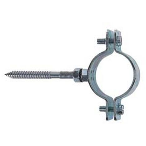 10PZ COLLARE PESANTE ACCIAIO ZINCATO TUBI "CPT" 1"1/2 TUBI  MM.45/49