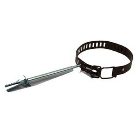 10PZ COLLARI FERMATUBO STUFE SMALTATO MARRONE  cm10/15 regolabile tassello