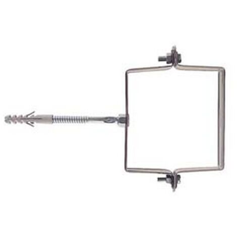 10PZ COLLARI PER PLUVIALI QUADRI "SCP-V" - SCP-V mm.100x100  tassello ø mm.10
