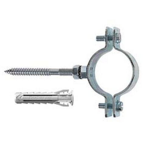 10PZ COLLARI PESANTI ACCIAIO ZINCATO TUBI "CPT" 1/2" TUBI  MM.19/22