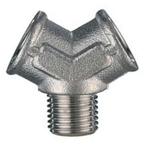 10PZ DEVIAZIONE FEMMINA "Y" CON CENTRALE MASCHIO - attacco inferiore 1/4"M art.3